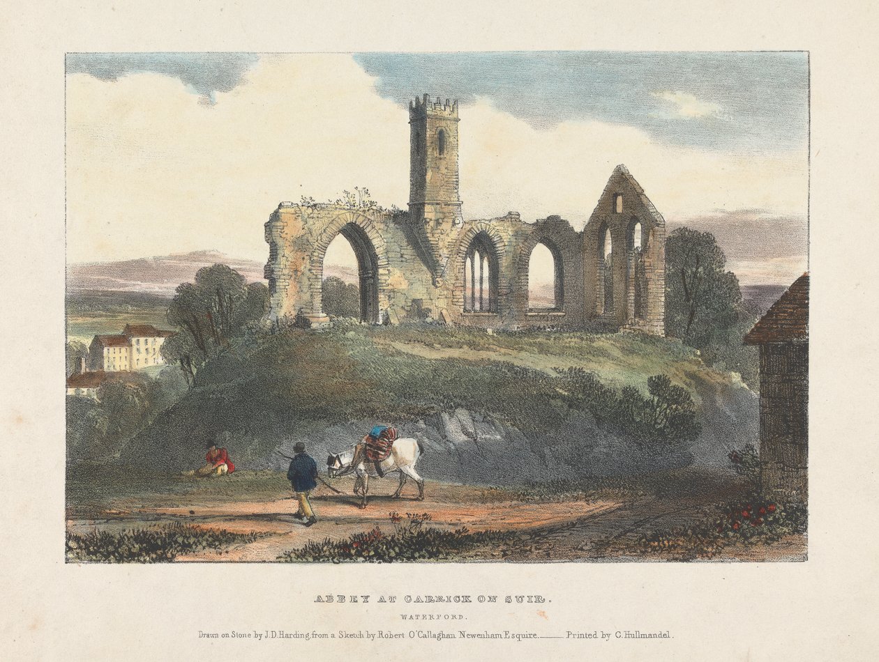 Carrick on Suir'deki Abbey by James Duffield Harding