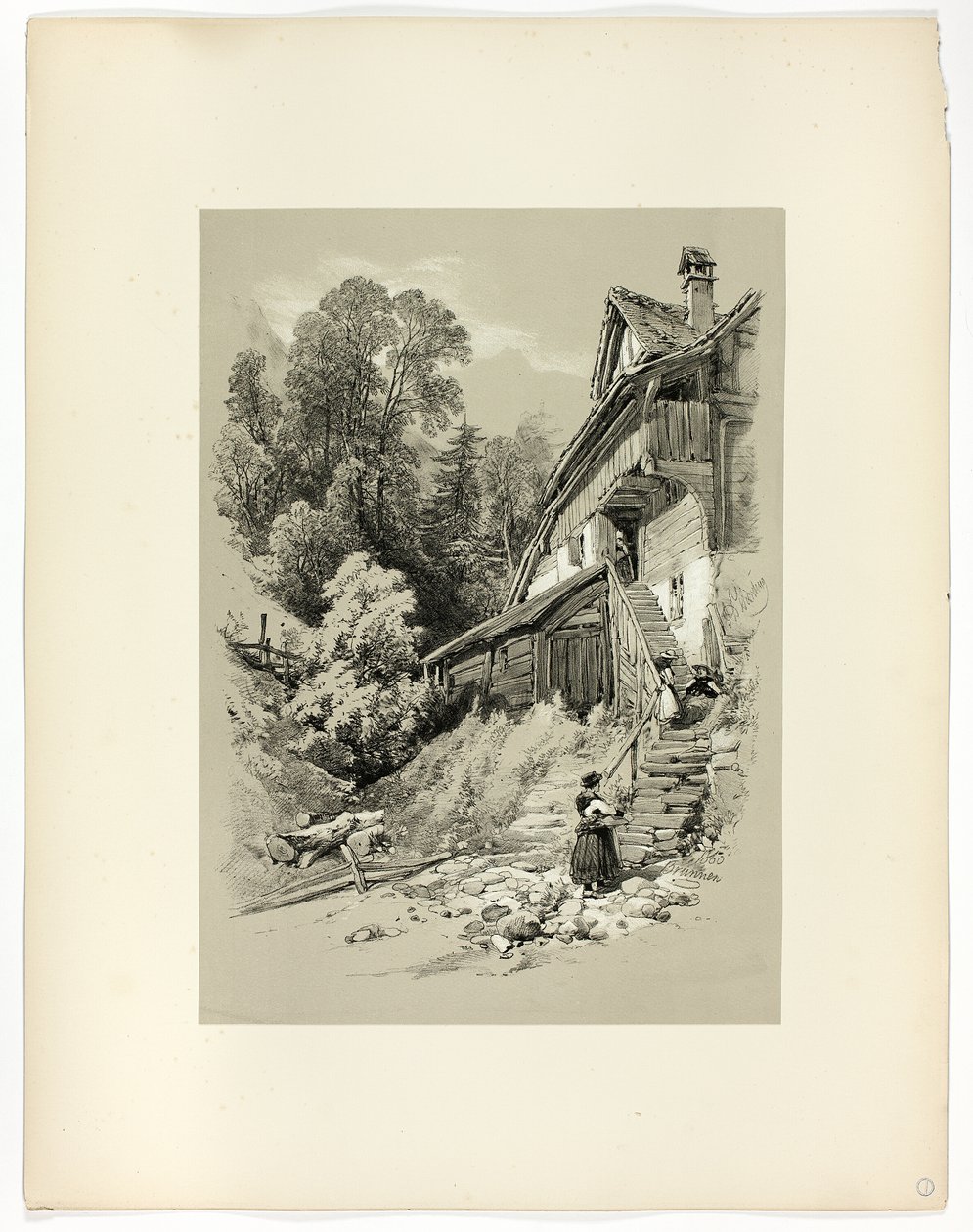 Pitoresk Seçimlerden Brunnen by James Duffield Harding