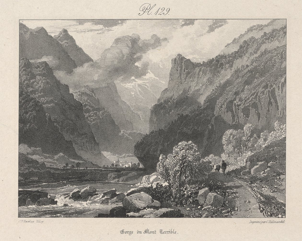 Korkunç Dağ Boğazı by James Duffield Harding