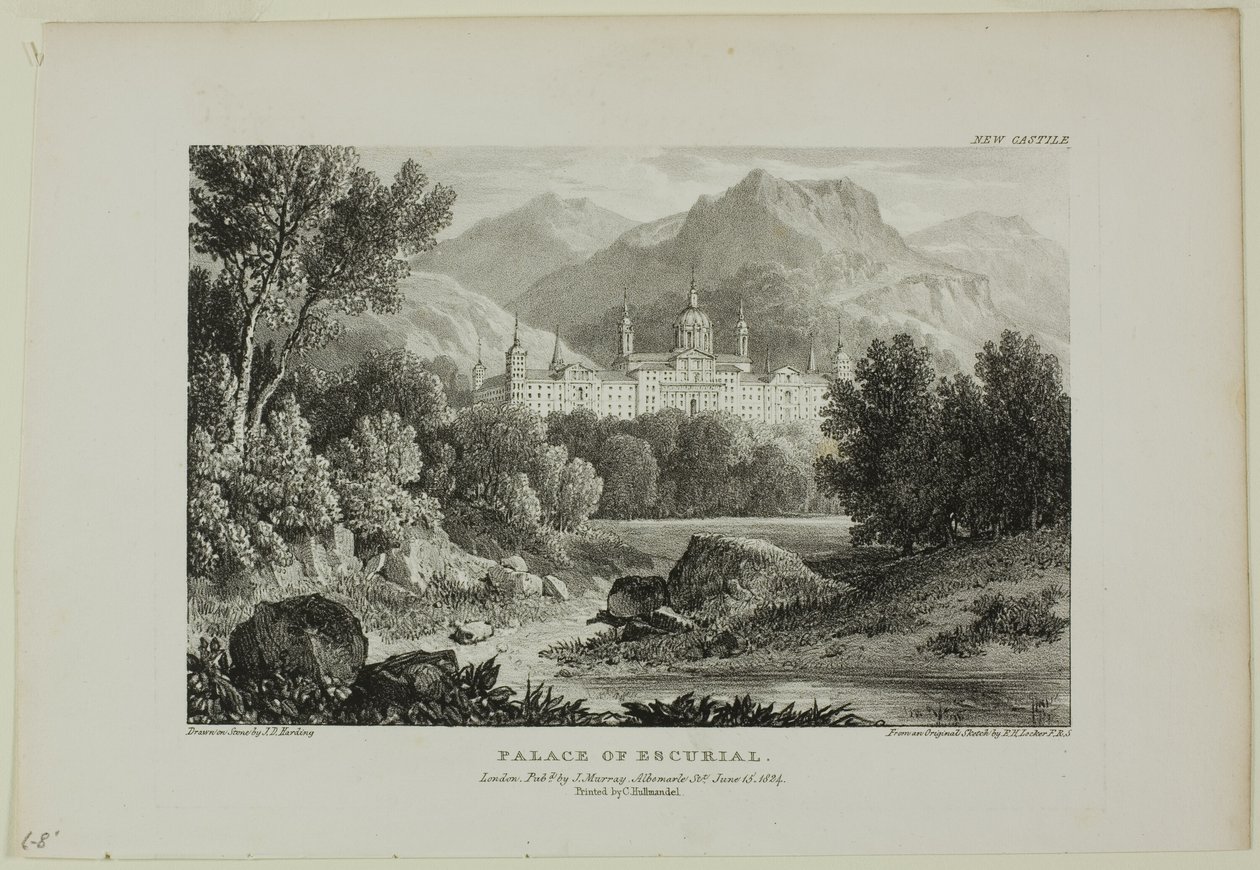 Escurial Sarayı by James Duffield Harding