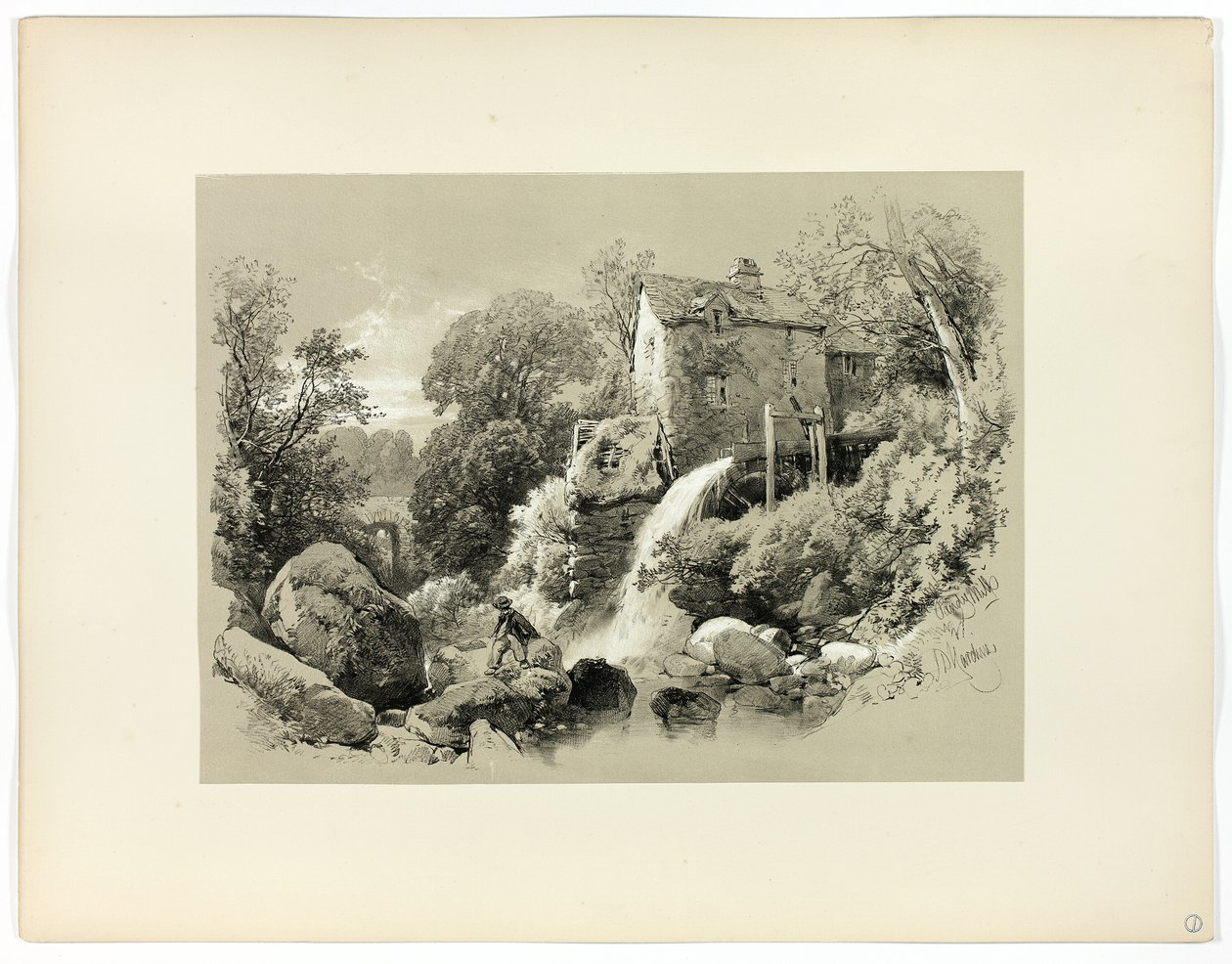 Pandy Mill, Pitoresk Seçimlerden by James Duffield Harding