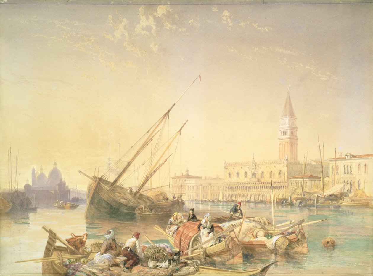 Büyük Kanal, Venedik by James Duffield Harding