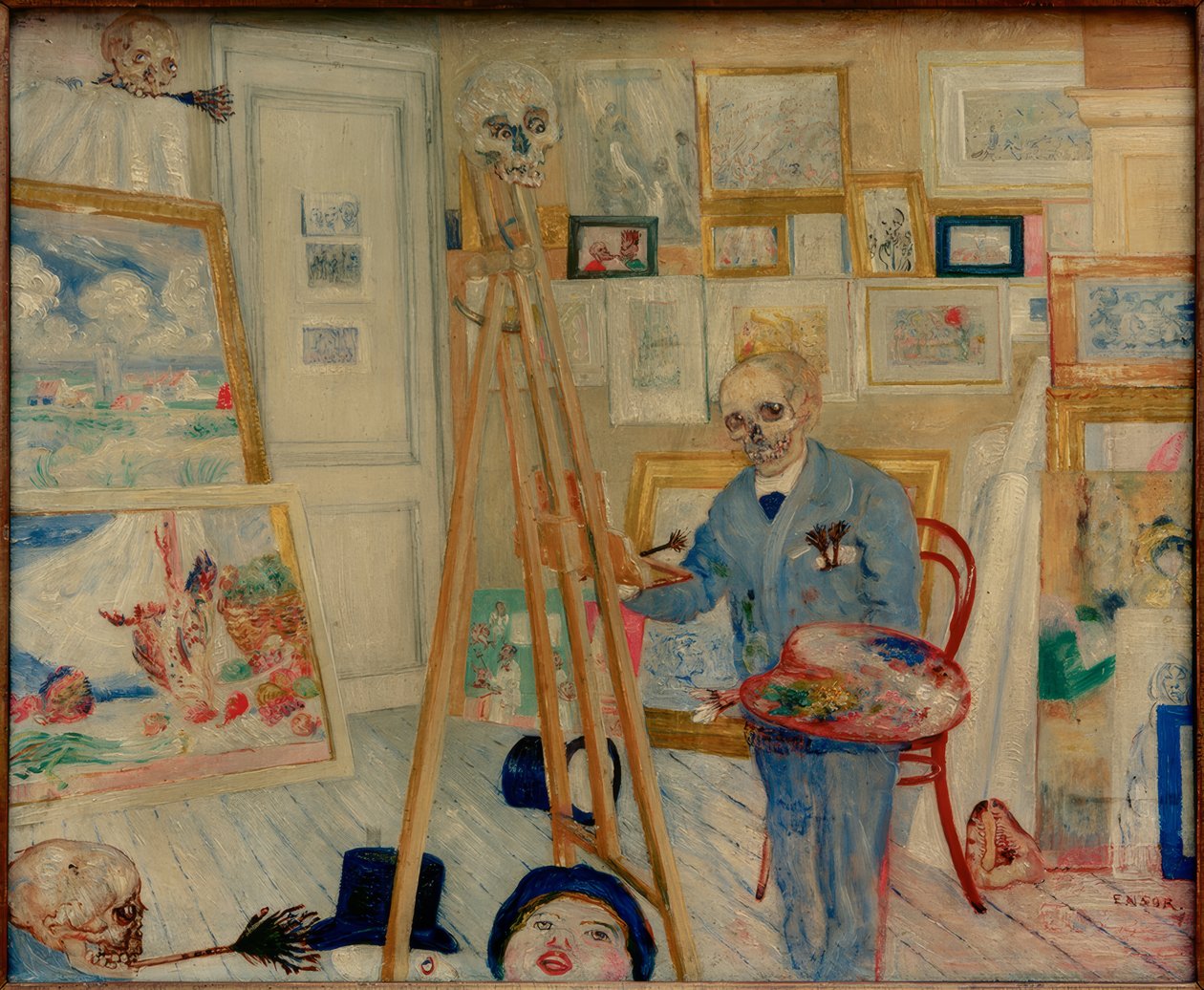 İskelet Ressam by James Sidney Ensor