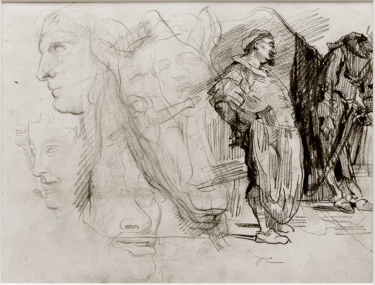 Don Kişot ve at başı by James Sidney Ensor