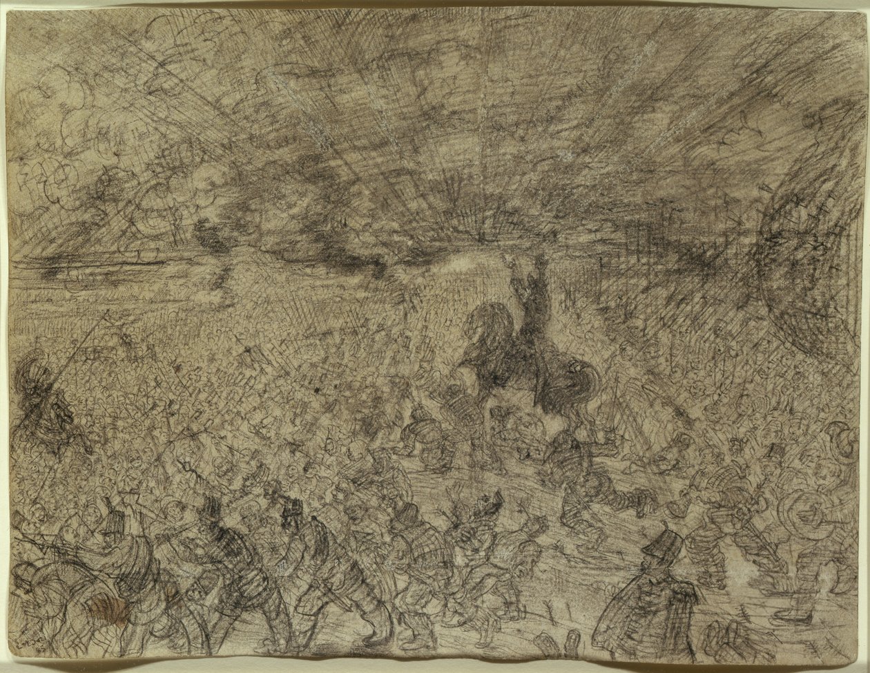 Joshua güneşi durdurur by James Ensor