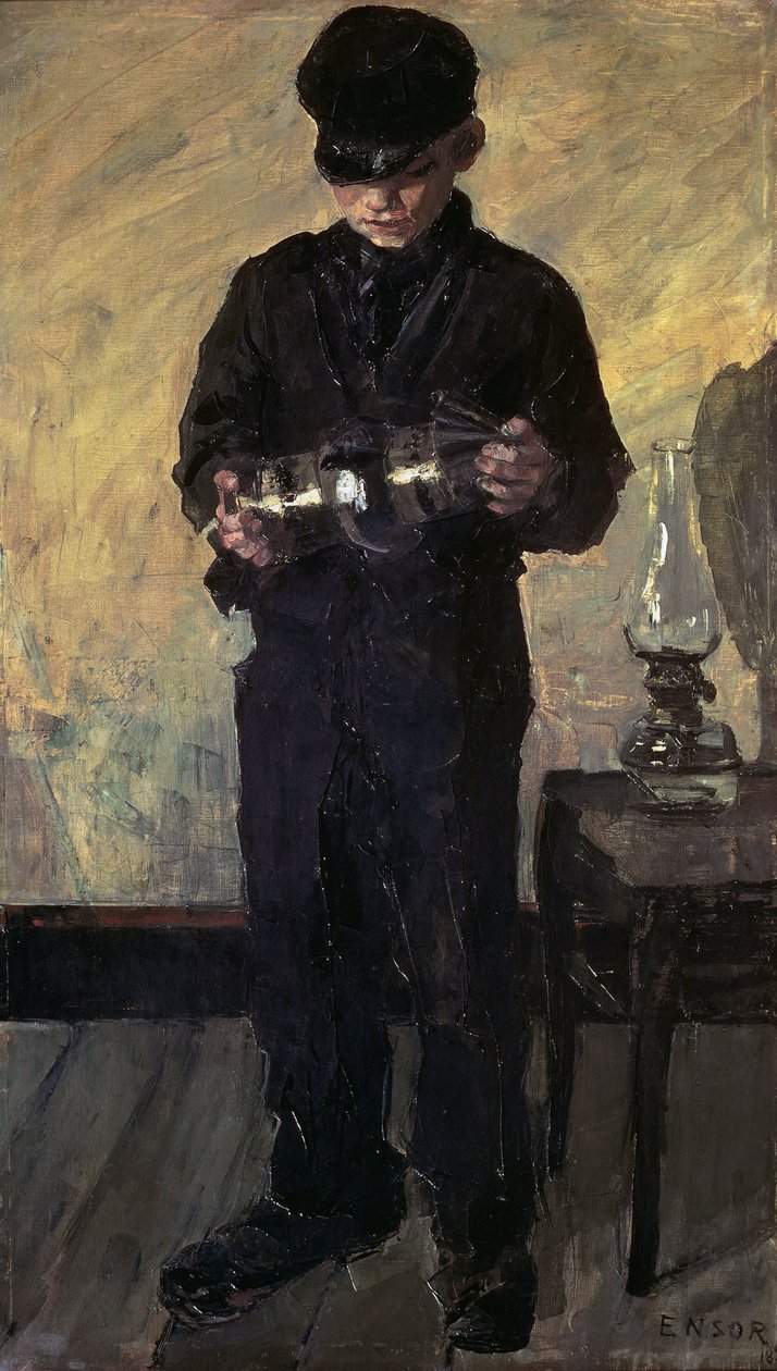Lamp-boy (Lamplighter) by James Ensor