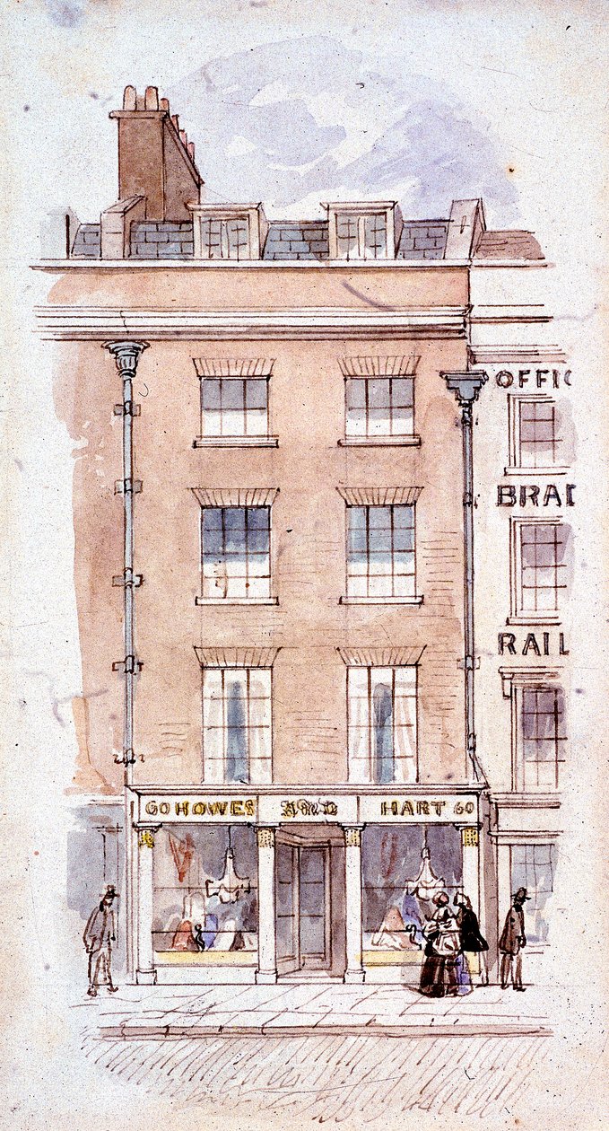 Howes ve Hart, Fleet Street, Londra, c1820 by James Findlay