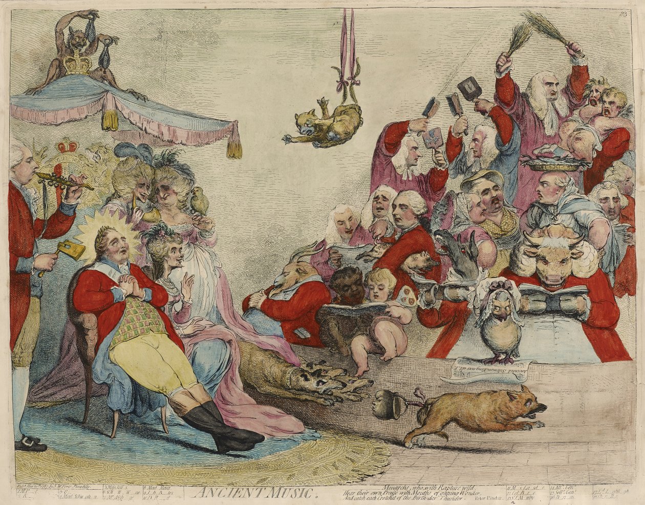 Antik Müzik [rekto] by James Gillray