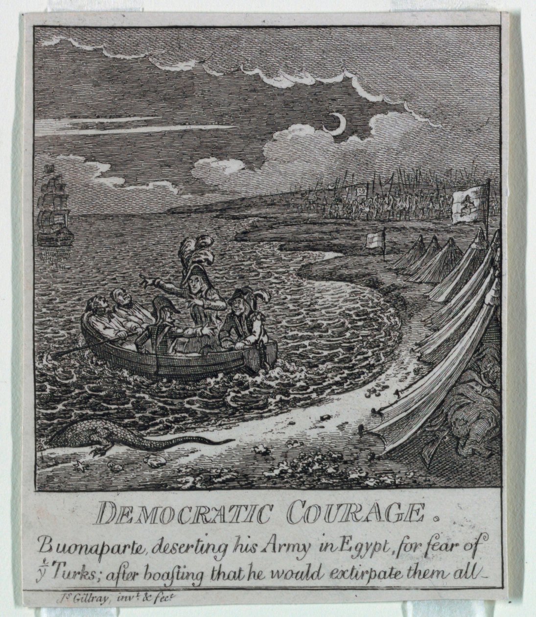 "Demokrasi veya Bir Eskiz o by James Gillray