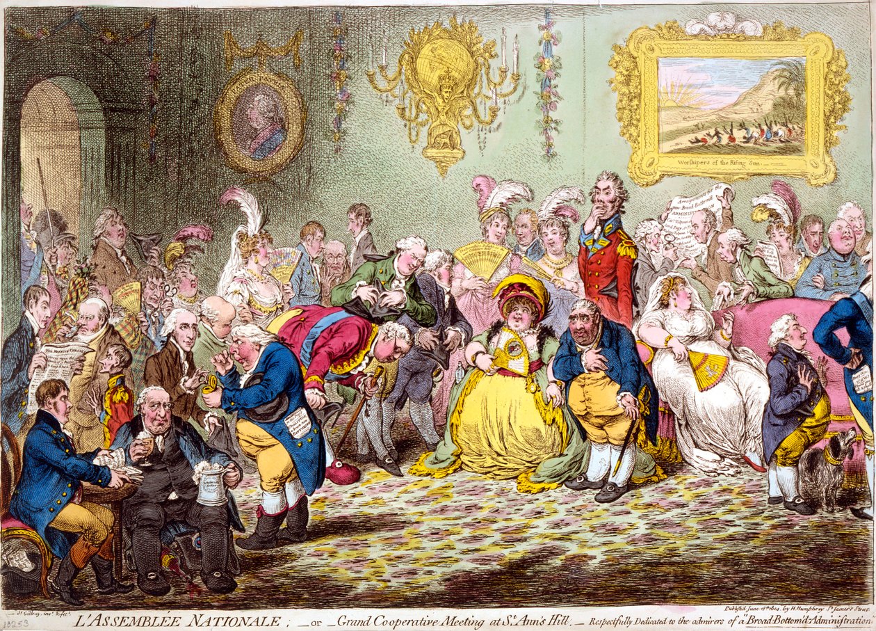 Ulusal Meclis, 1804. by James Gillray