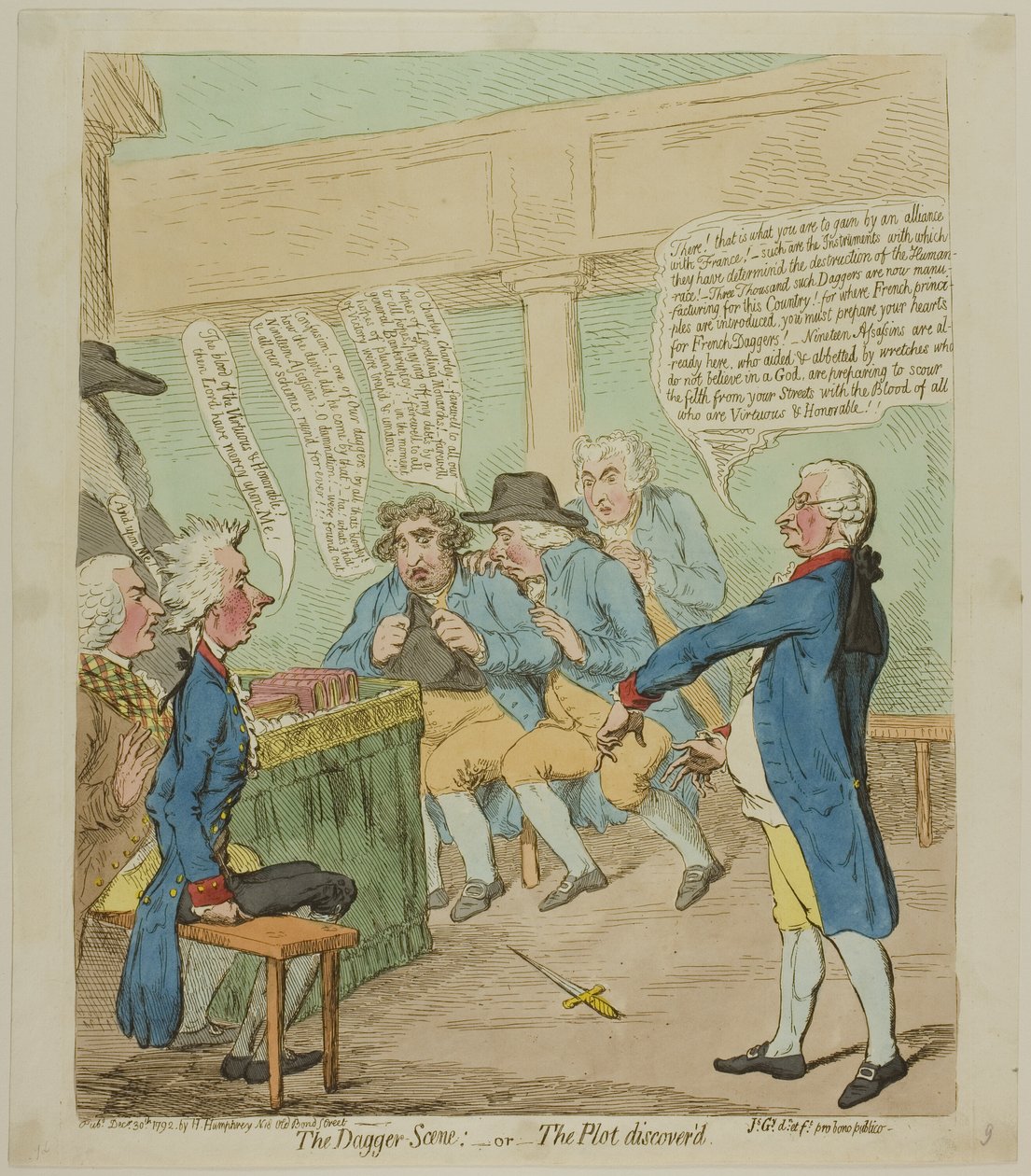 Hançer Sahnesi by James Gillray