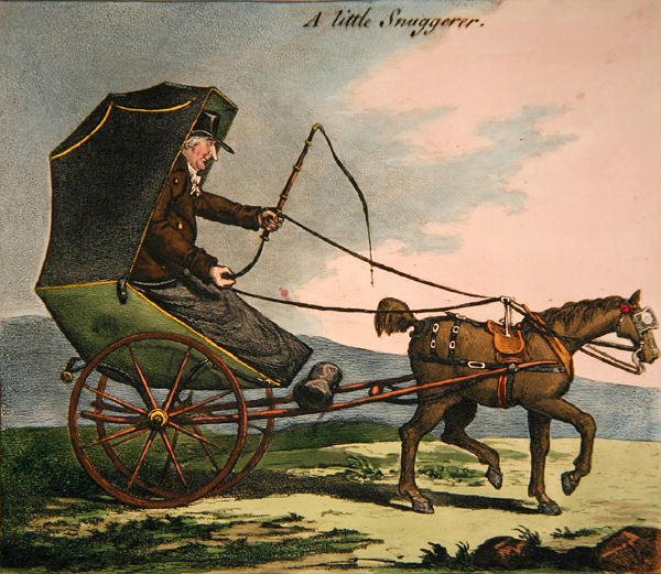 Küçük Snuggerer (renkli gravür) by James Gillray
