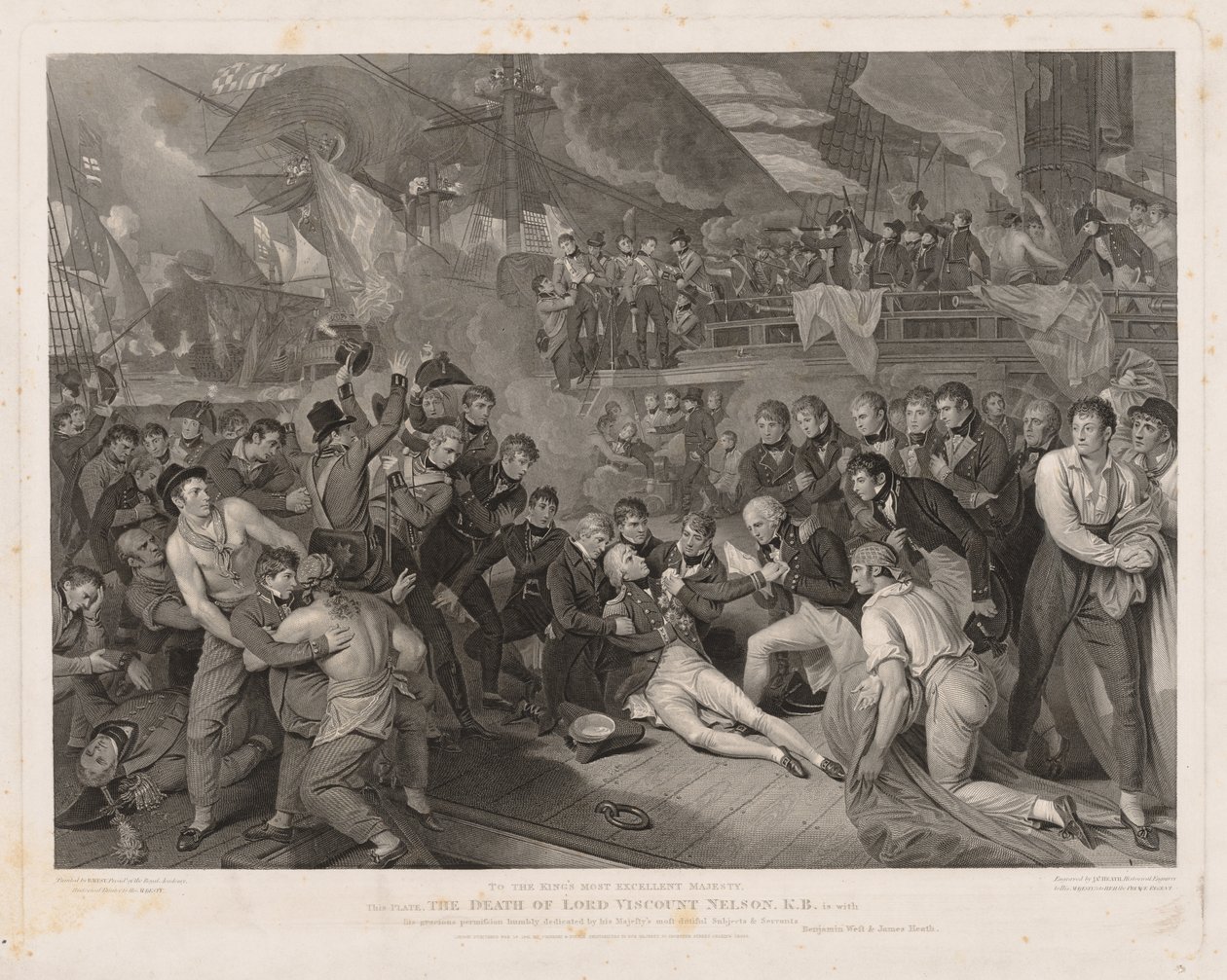 Lord Nelson'ın ölümü. by James Heath