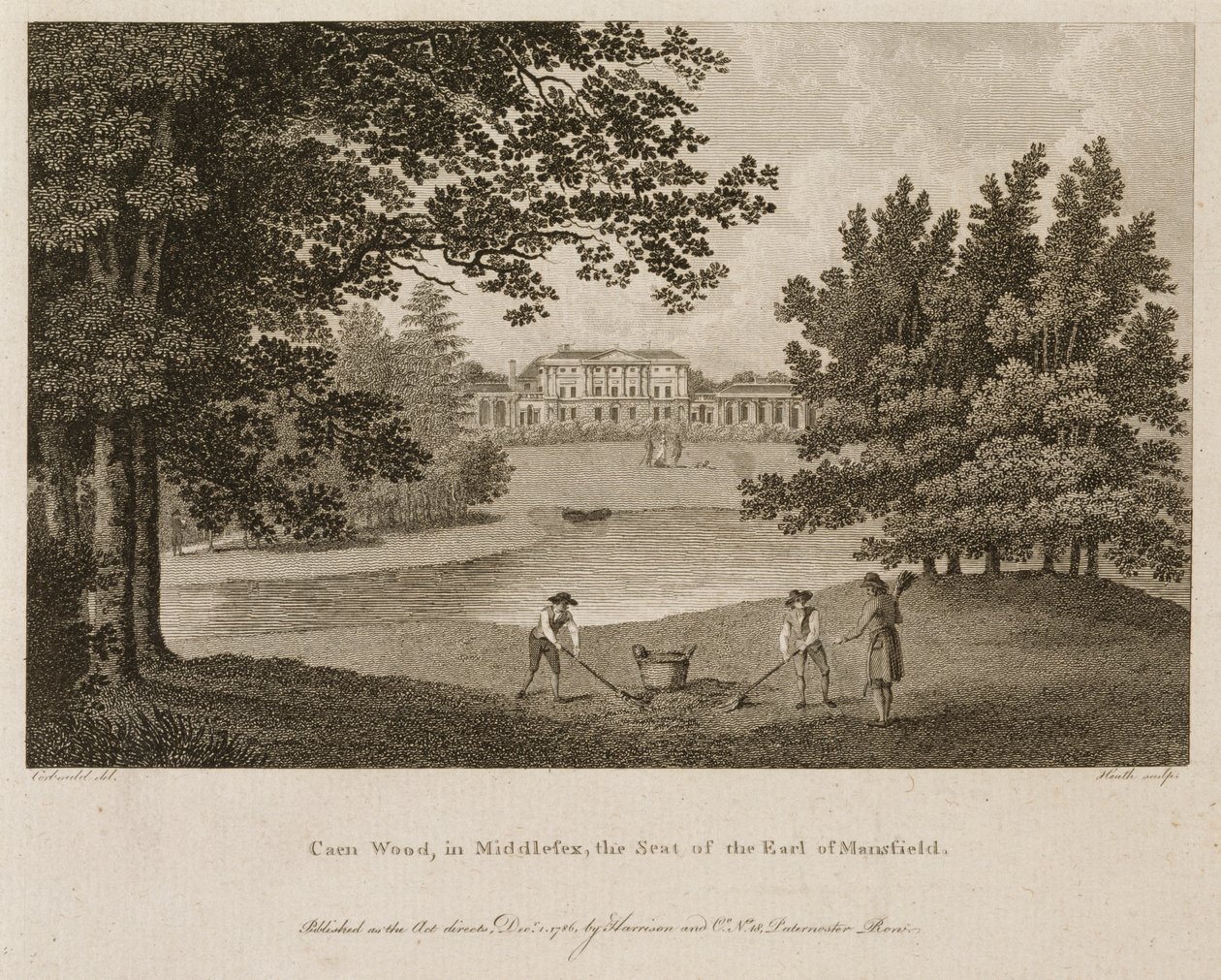 Kenwood Evi, Hampstead, Londra, 1786 by James Heath