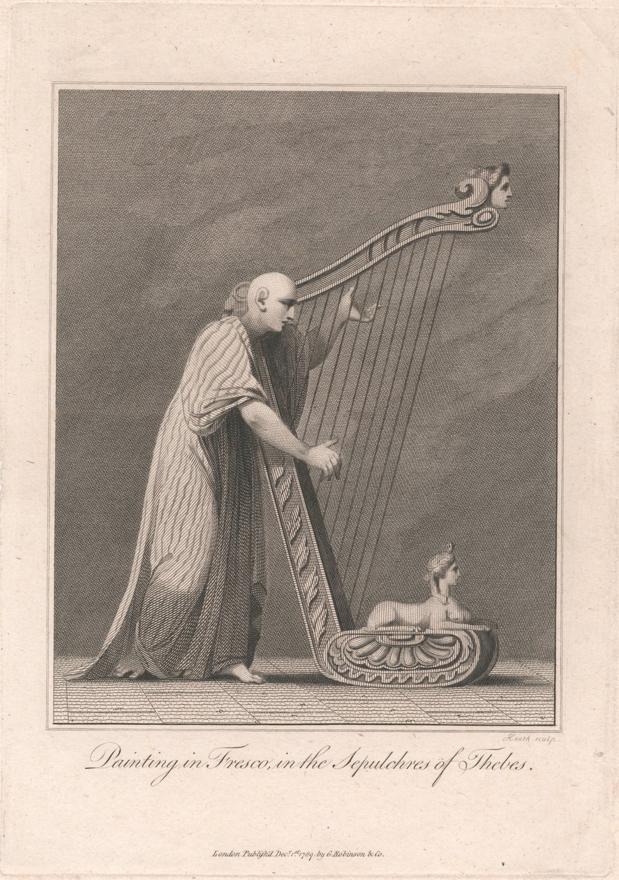 Thebes Mezarlarında Resim by James Heath