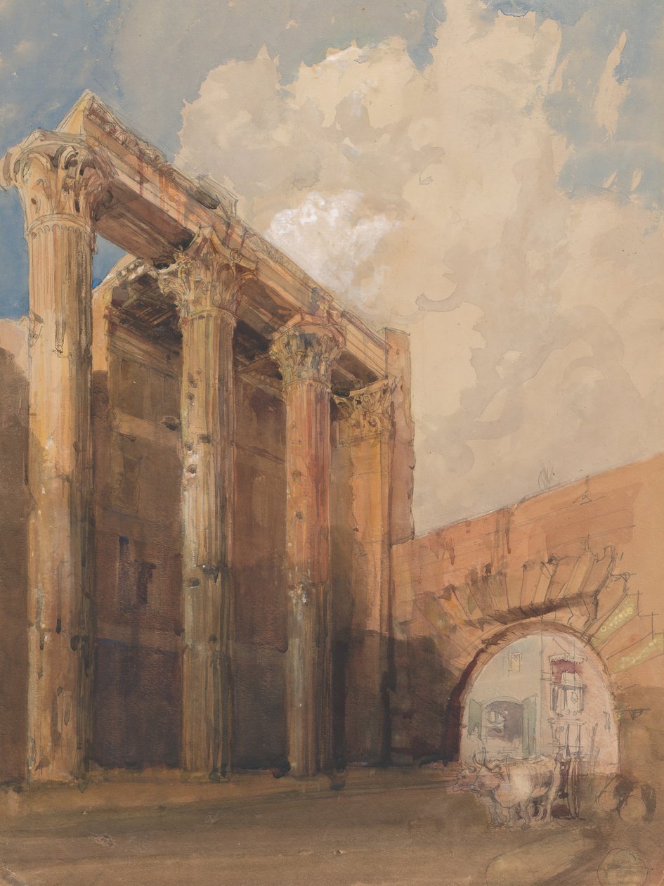Mars Ultor Tapınağı, Roma, 1840-45. by James Holland