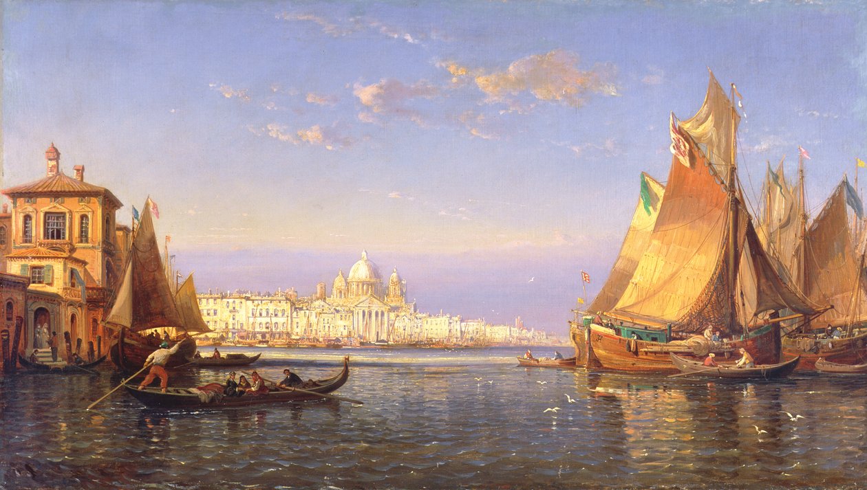 Venedik, c.1850 (tuval üzerine yağlıboya) by James Holland