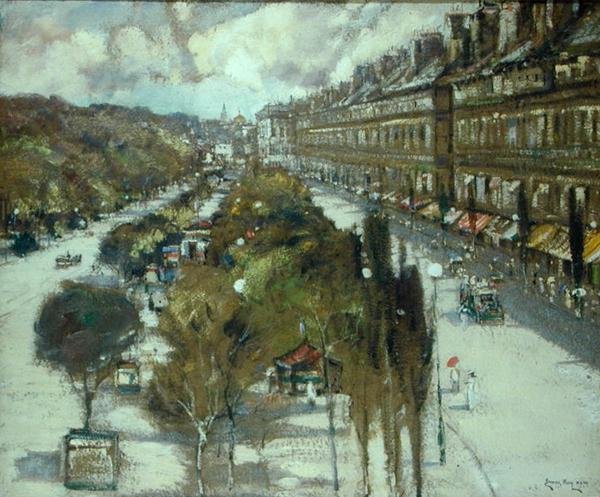 Paris Bulvarı (kağıt üzerinde pastel) by James Kay