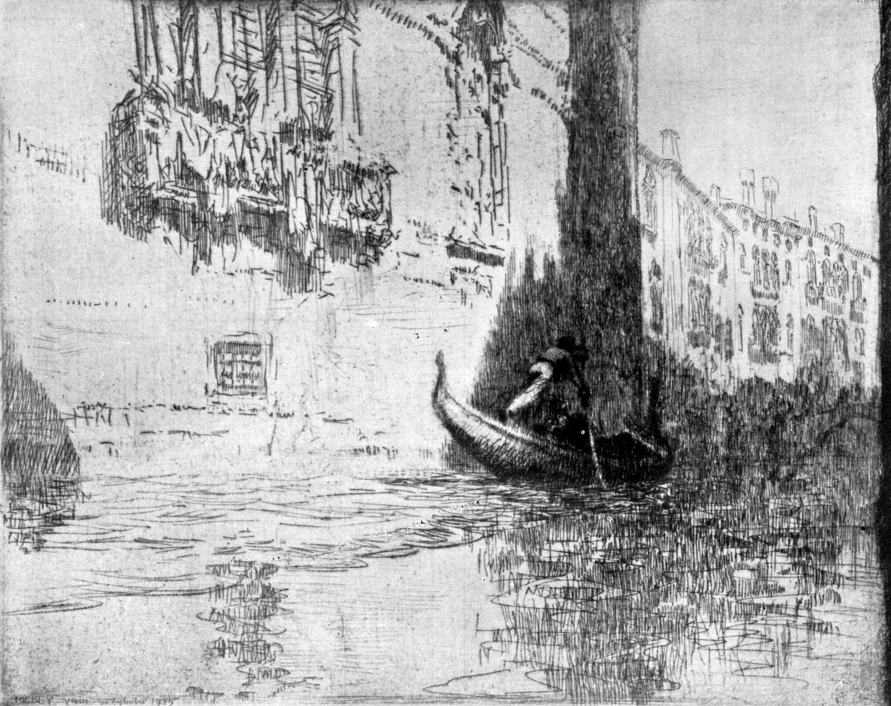 Geçen Gondol, 1926. by James McBey