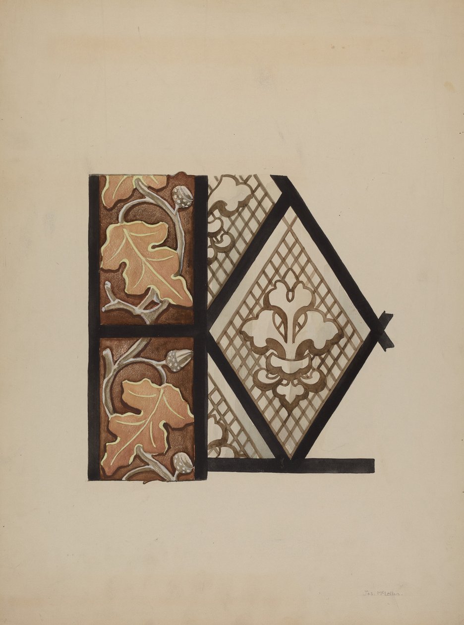 Boyalı Cam Pencere, c. 1937. by James McLellan