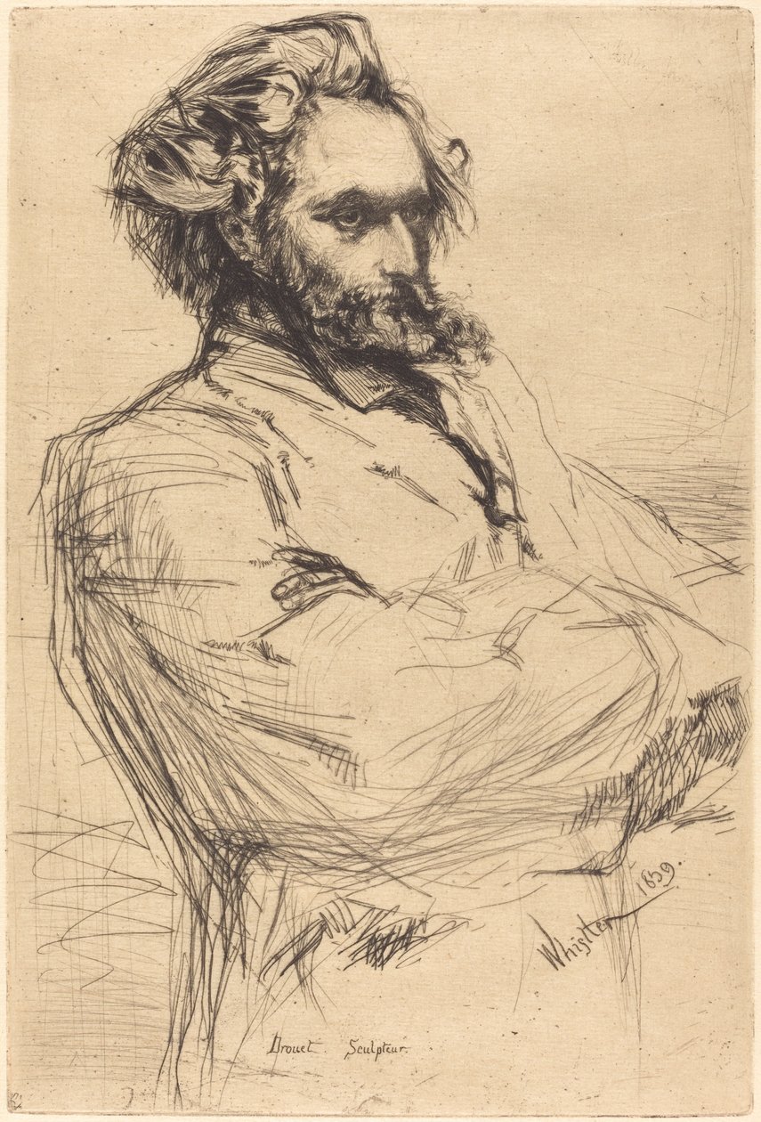 C.L. Drouet, Heykeltıraş by James Abbott McNeill Whistler