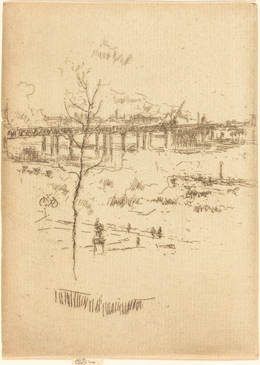 Charing Cross Demiryolu-Köprü by James Abbott McNeill Whistler
