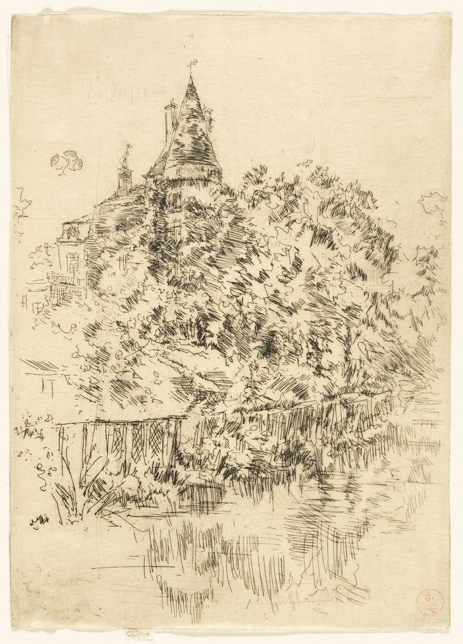 Chateau de Verneuil, Touraine by James Abbott McNeill Whistler