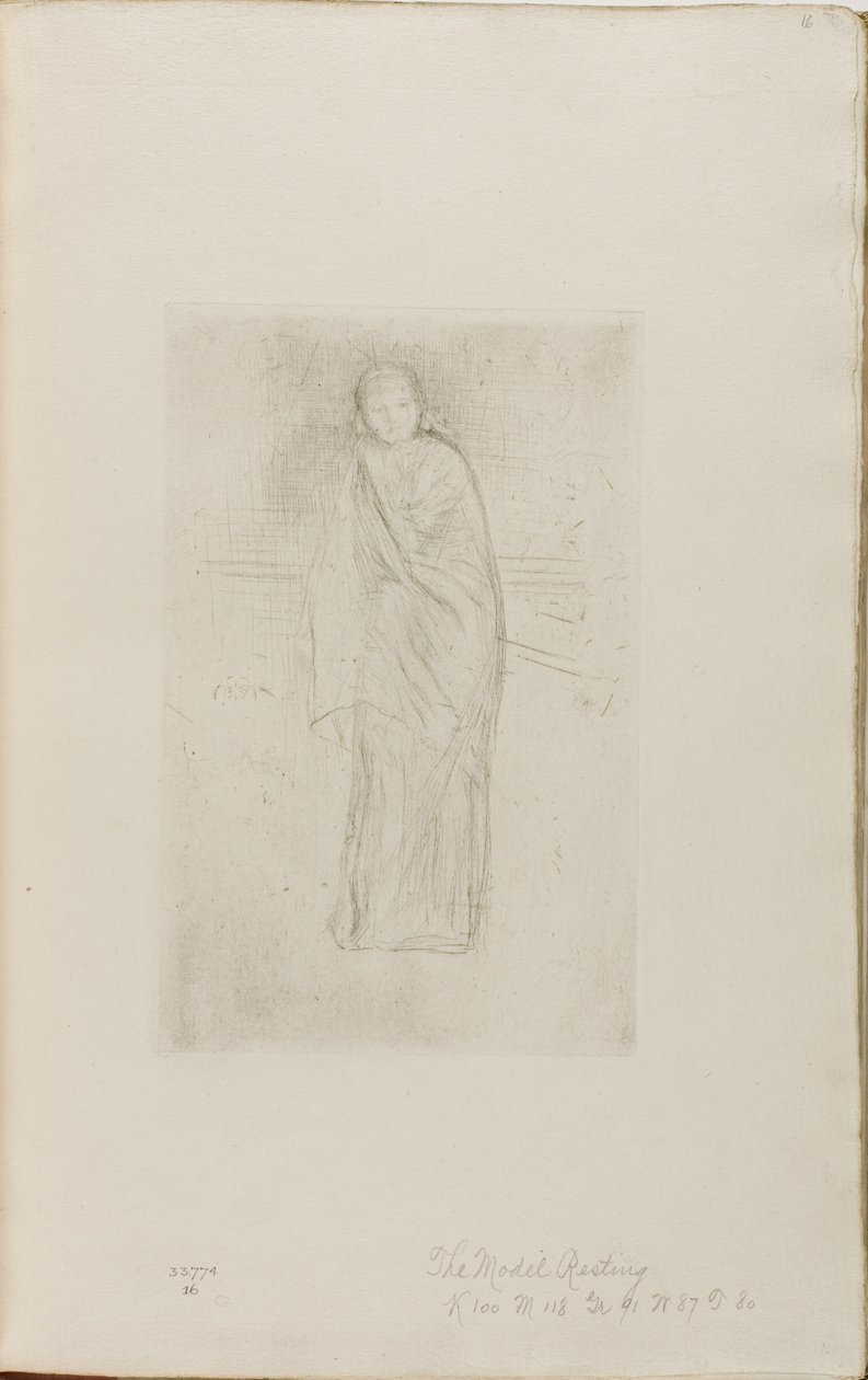 Drapeli Model by James Abbott McNeill Whistler