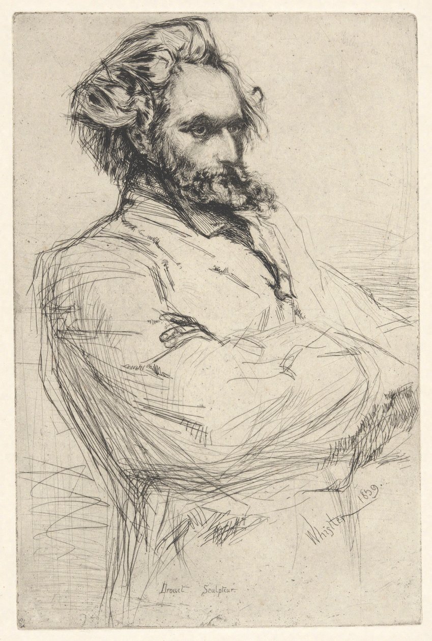 Drouet, Heykeltıraş by James Abbott McNeill Whistler