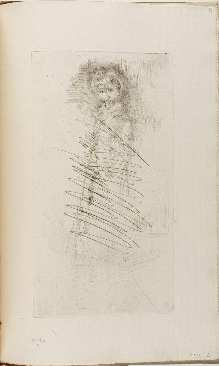 kız ayakta by James Abbott McNeill Whistler