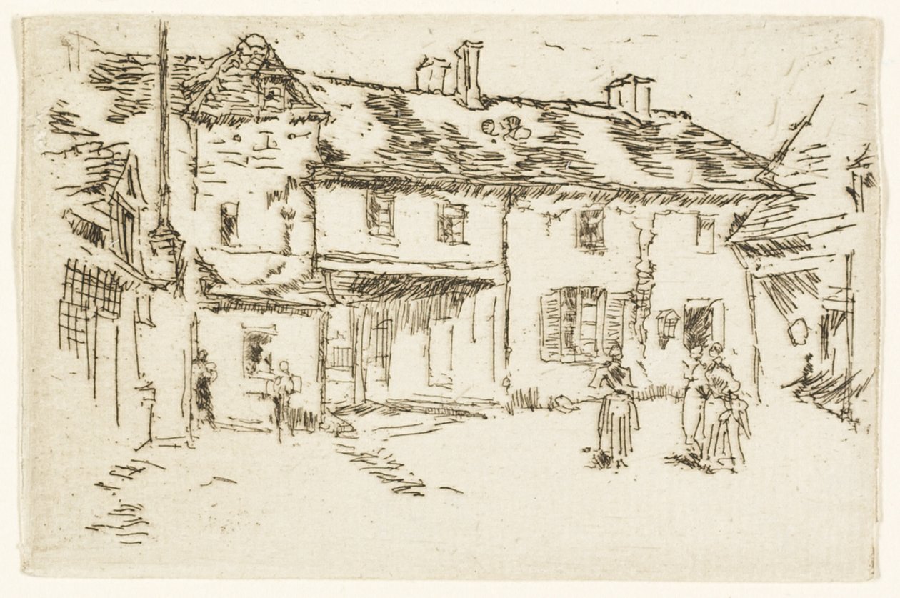 Hotel de la Promenade, Loches by James Abbott McNeill Whistler