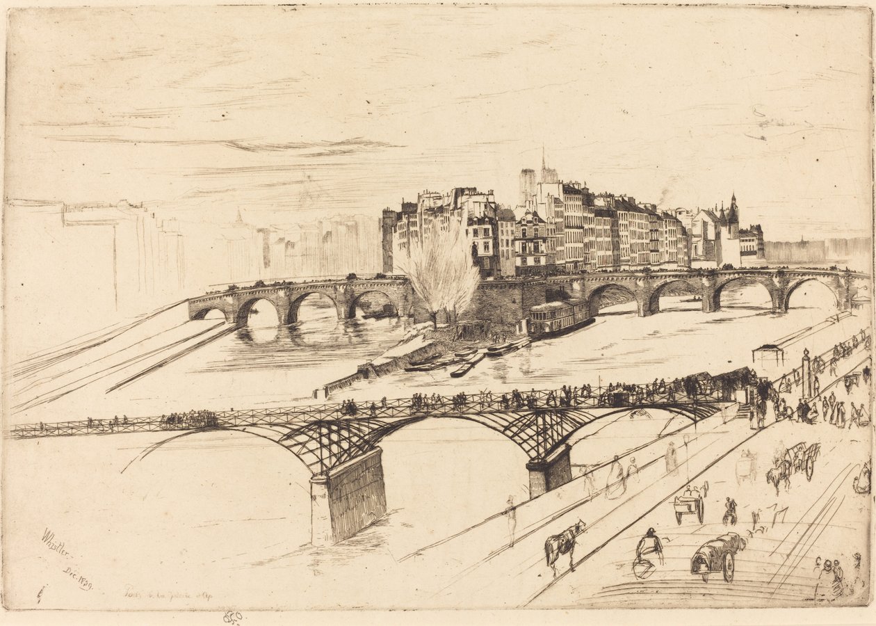 Cite Adası, Paris by James Abbott McNeill Whistler