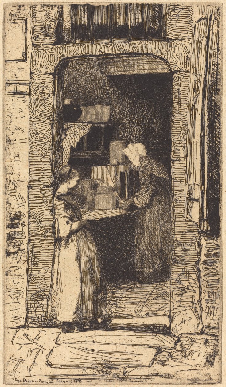 hardal satıcısı by James Abbott McNeill Whistler