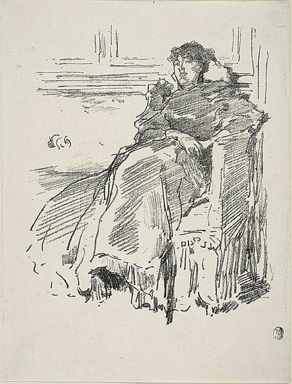 kırmızı elbise by James Abbott McNeill Whistler