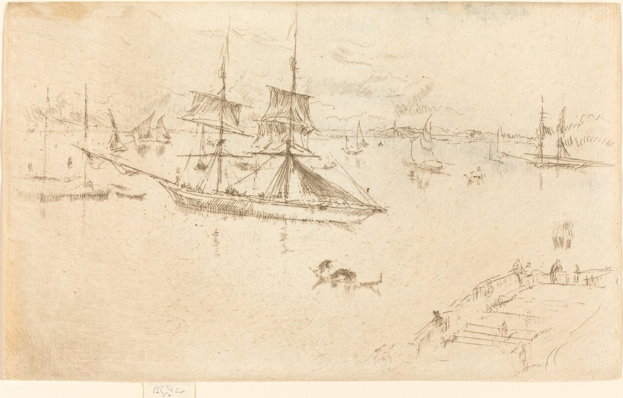 Lagün: Öğlen by James Abbott McNeill Whistler