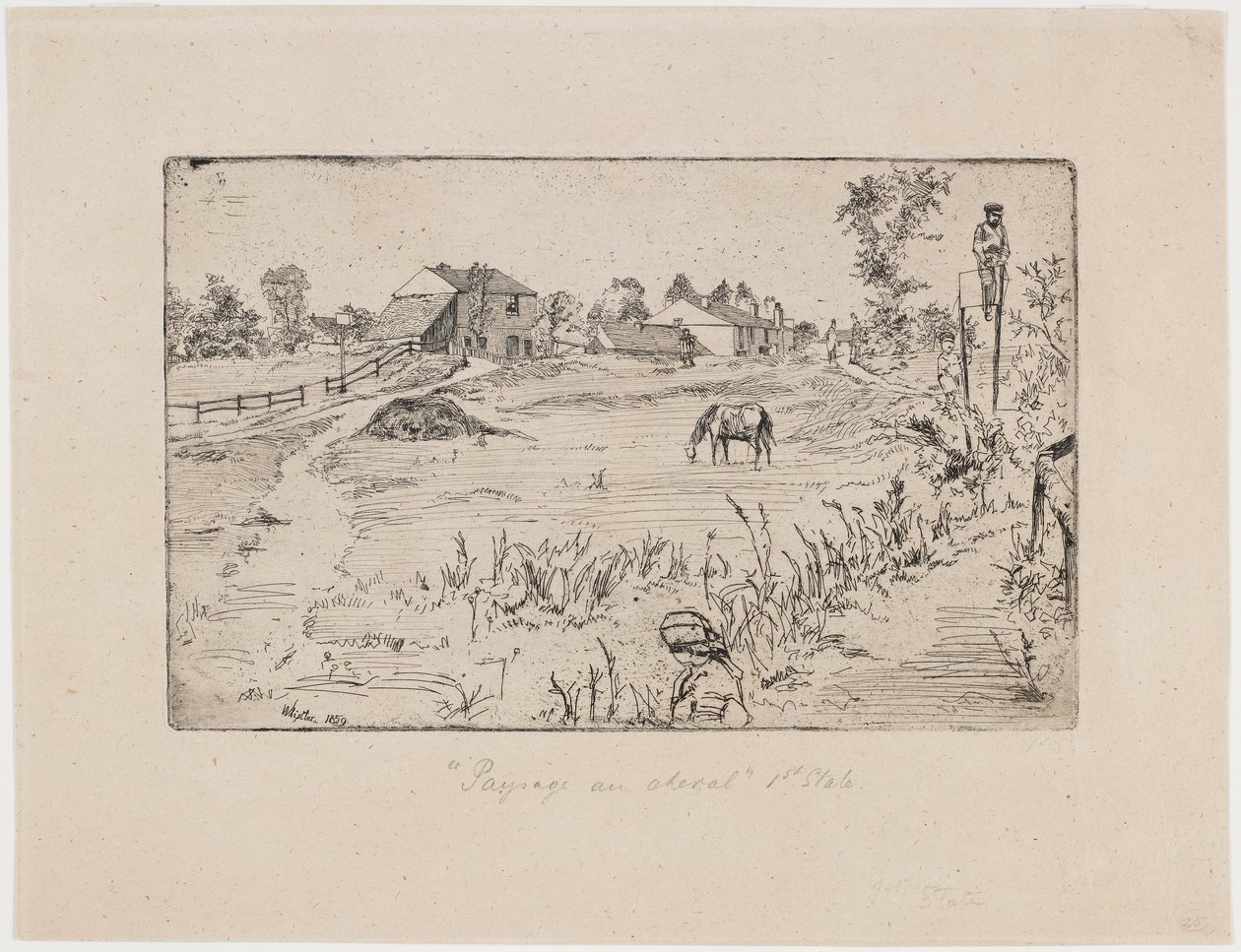 Atlarla Manzara by James Abbott McNeill Whistler