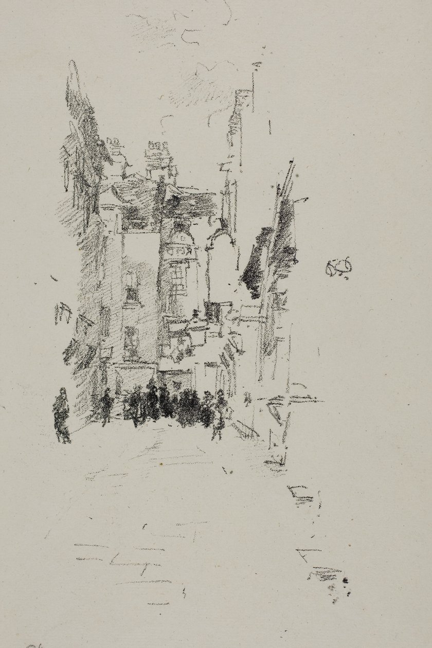 Küçük Mahkeme, Kumaş Fuarı by James Abbott McNeill Whistler