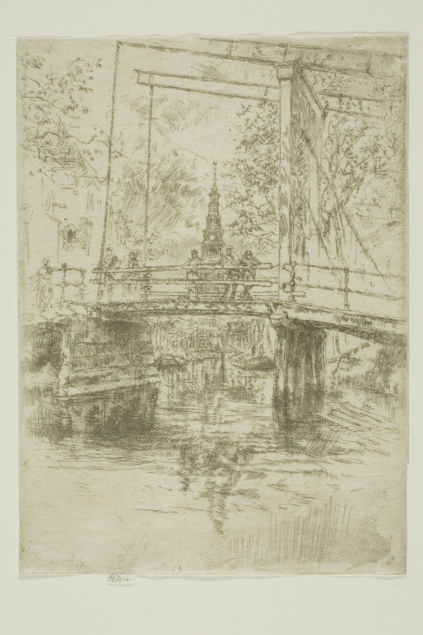 Küçük Asma Köprü, Amsterdam by James Abbott McNeill Whistler