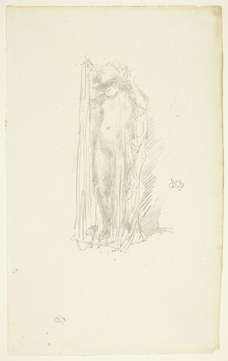 Model Drapajı by James Abbott McNeill Whistler