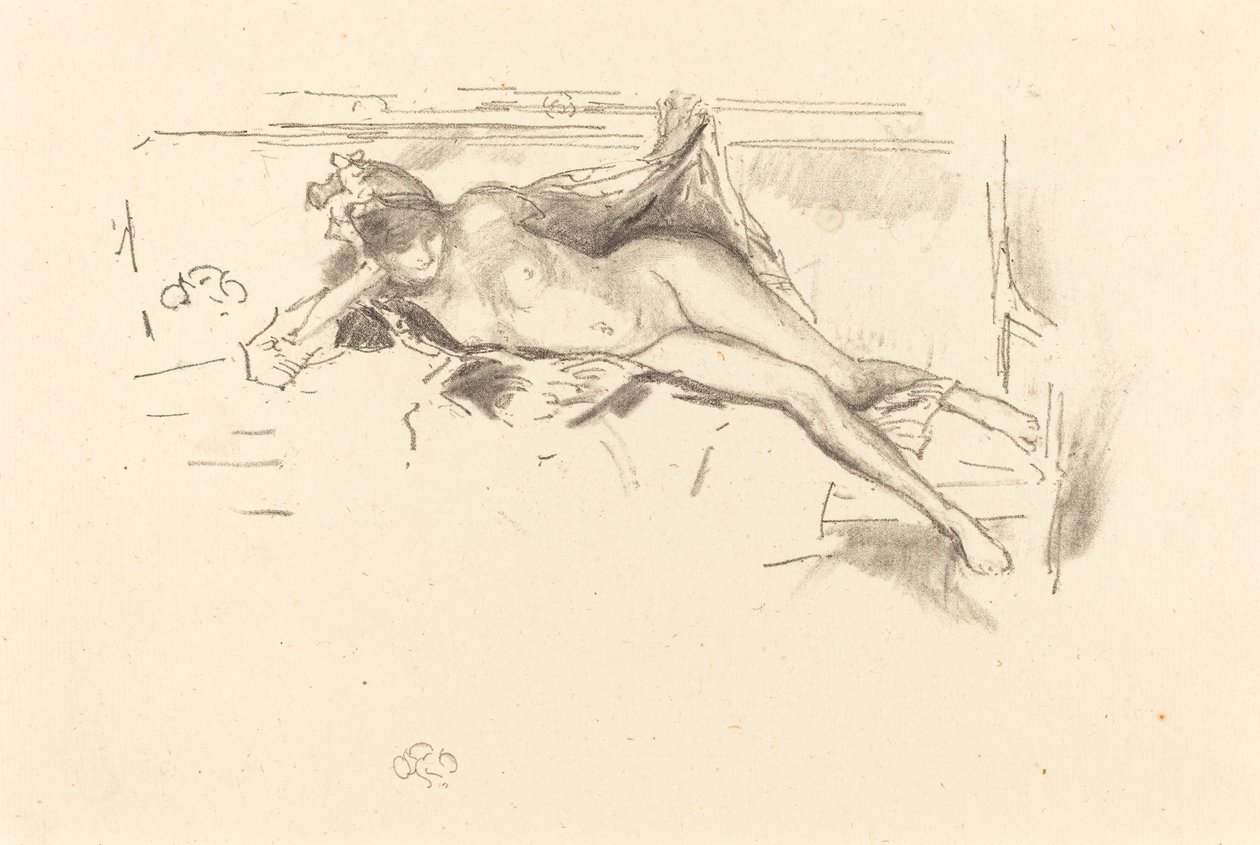 Çıplak Model, Yatan by James Abbott McNeill Whistler