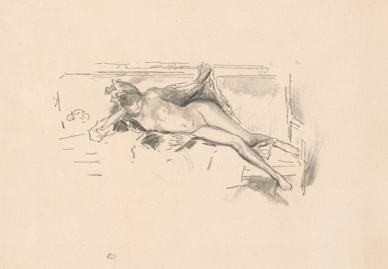 Çıplak Model, Yatan by James Abbott McNeill Whistler