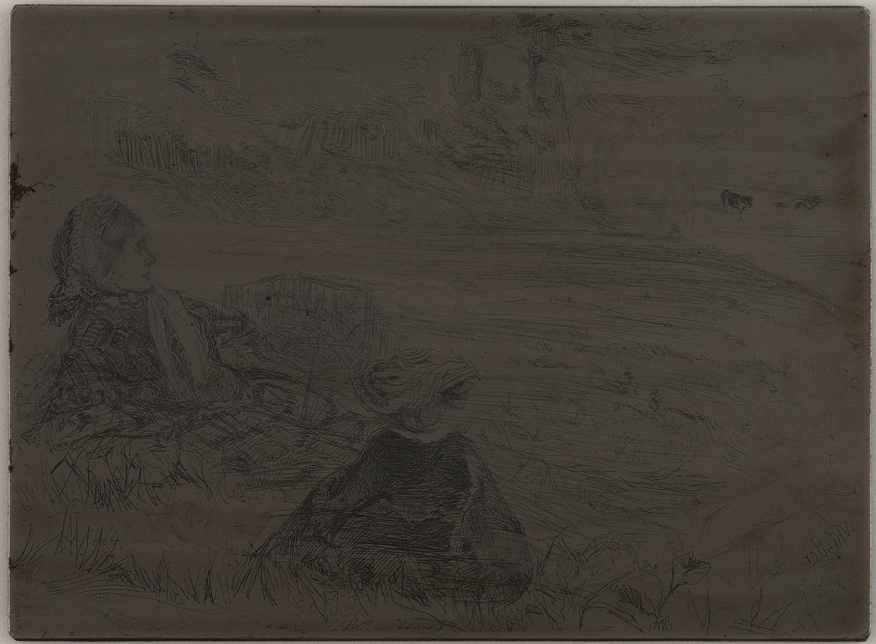 bakıcı ve çocuk by James Abbott McNeill Whistler
