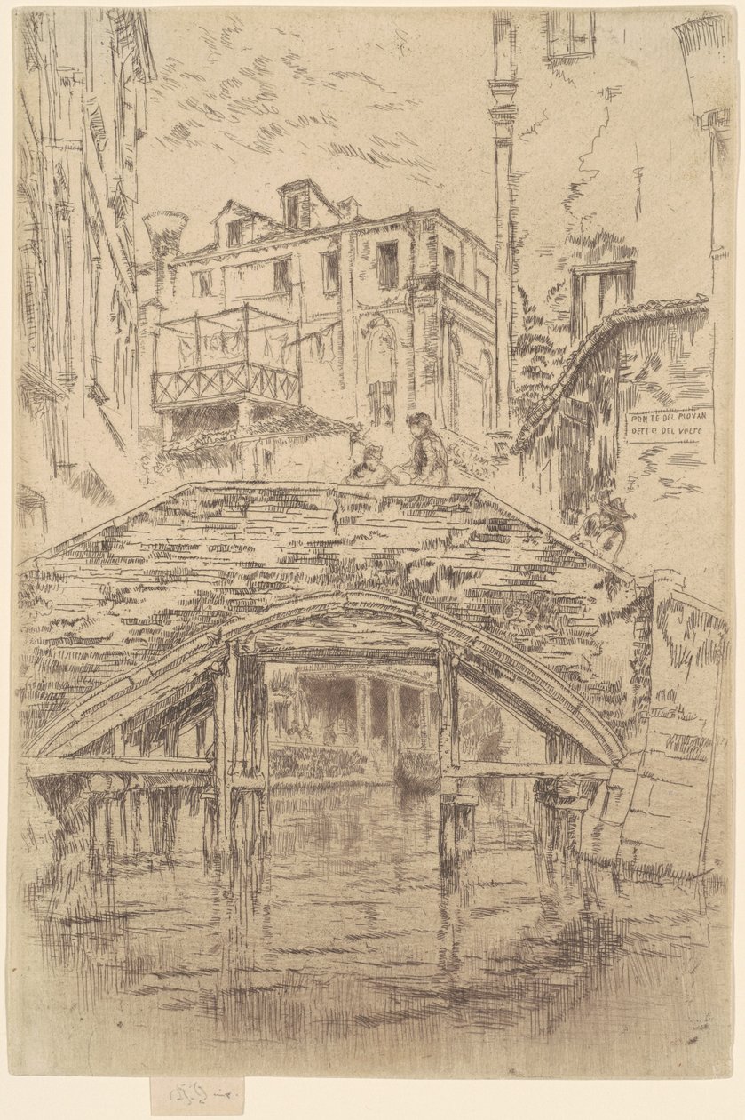 Piovan köprüsü by James Abbott McNeill Whistler
