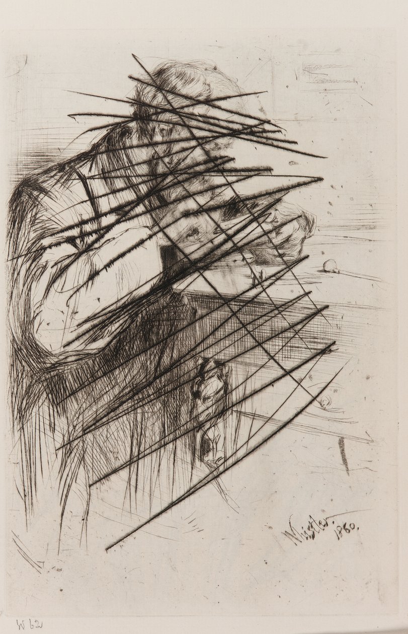 Riault (Tahta Oymacısı) by James Abbott McNeill Whistler