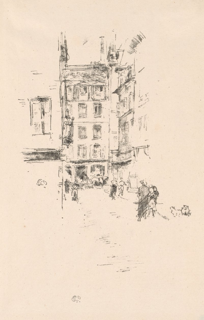 Rue Fürstenburg by James Abbott McNeill Whistler