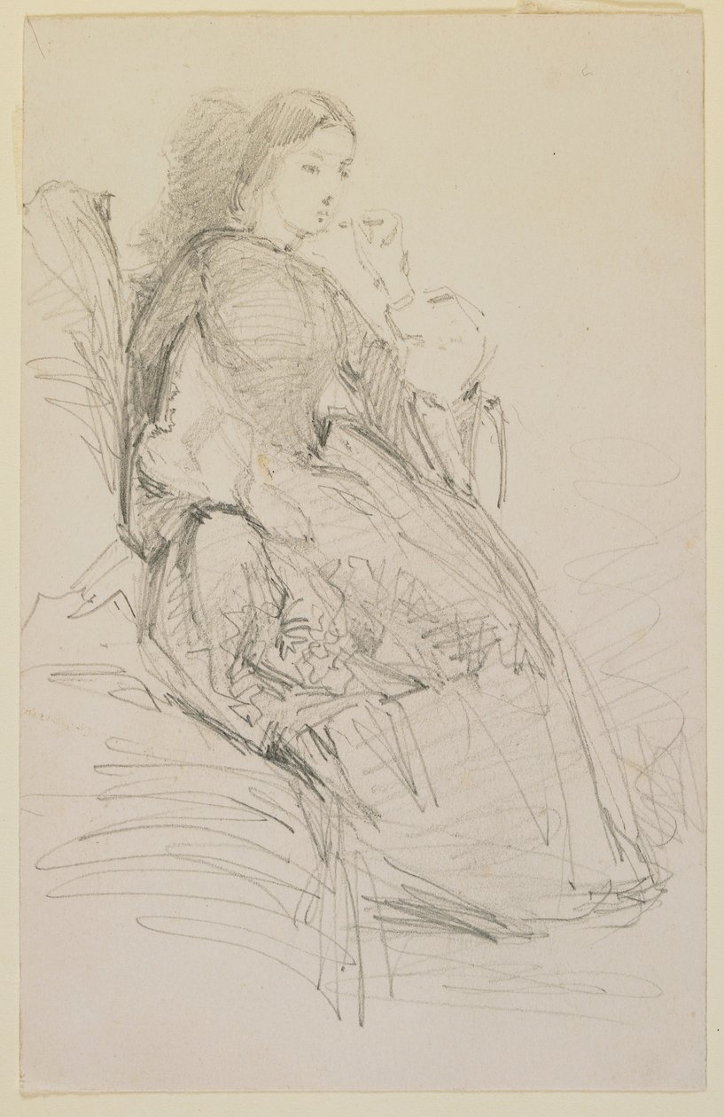 Oturan kadın, sigara by James Abbott McNeill Whistler