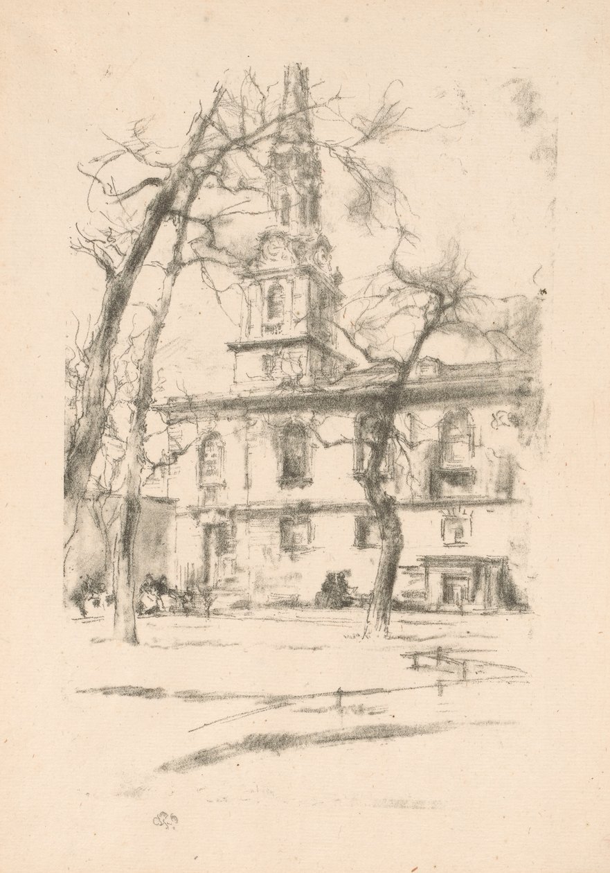 St. Giles-in-the-Fields by James Abbott McNeill Whistler