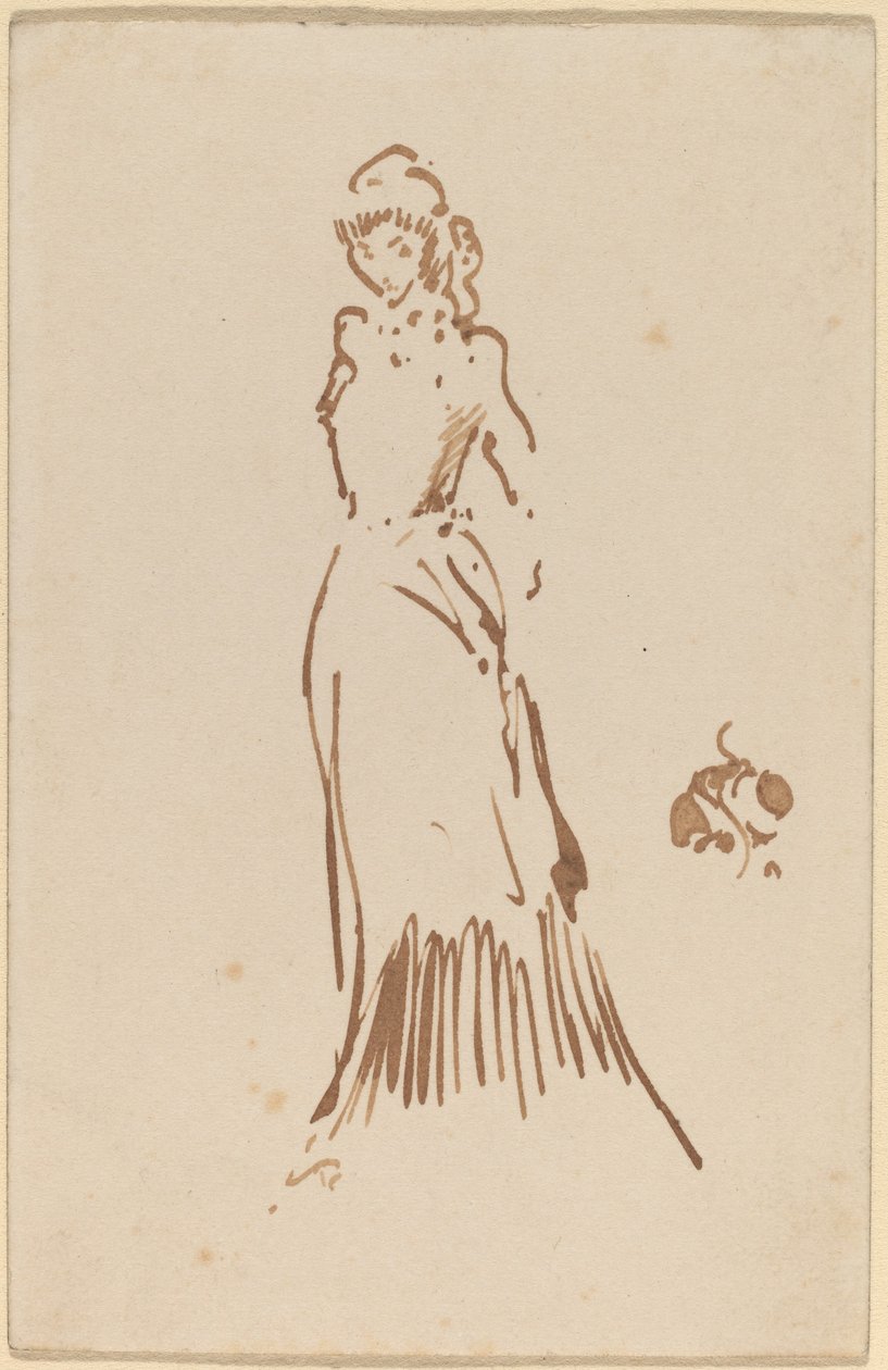 Ayakta Kadın Figürü by James Abbott McNeill Whistler