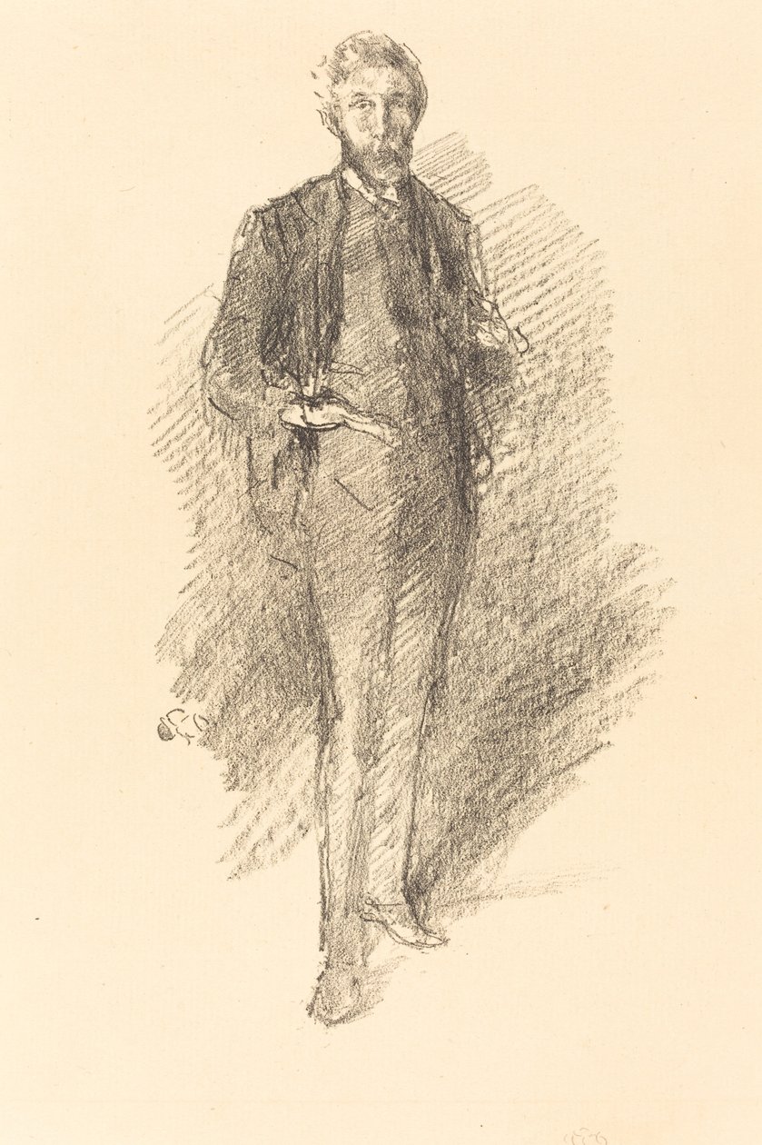 Çalışma: Joseph Pennell by James Abbott McNeill Whistler