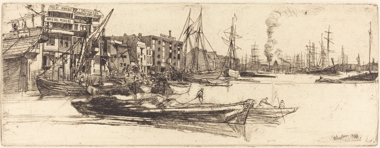 Thames Depoları by James Abbott McNeill Whistler